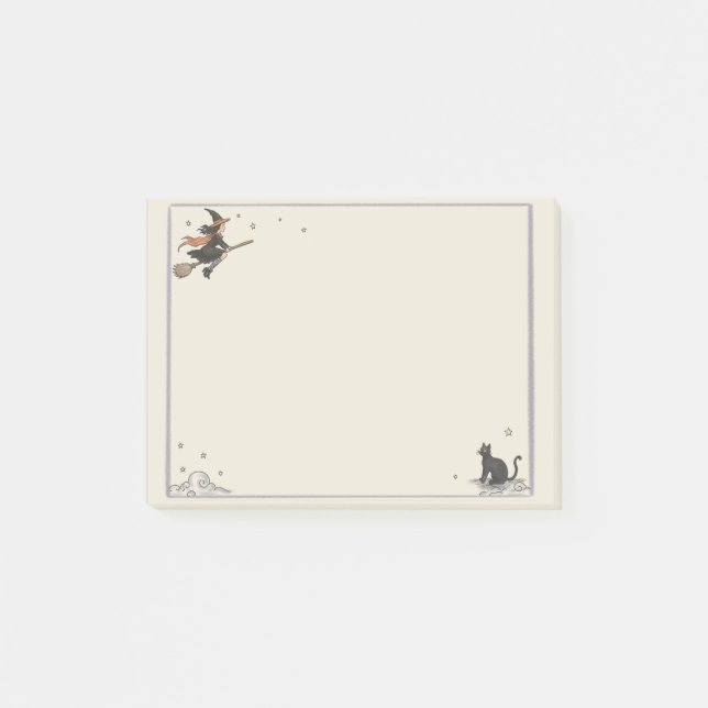Enchanted Flight Unlined 4" x 3"  Post-it Notes (Front)