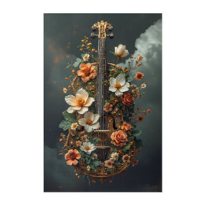 Enchanted Floral Cello Fantasy Acrylic Print