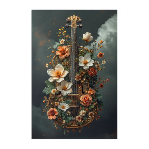Enchanted Floral Cello Fantasy Acrylic Print