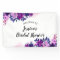 Enchanted Floral Purple Bridal Shower Welcome