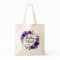 Enchanted Floral Purple Bridesmaid Monogrammed
