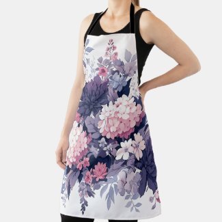 🌸 Enchanted Floral Stag Apron 🌸