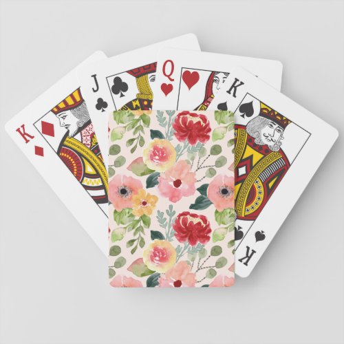 Enchanted Floral vintage Playing Cards
