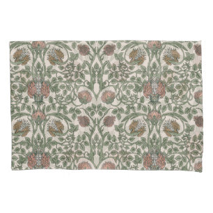 Enchanted floral vintage: retro wallpapers. pillow case