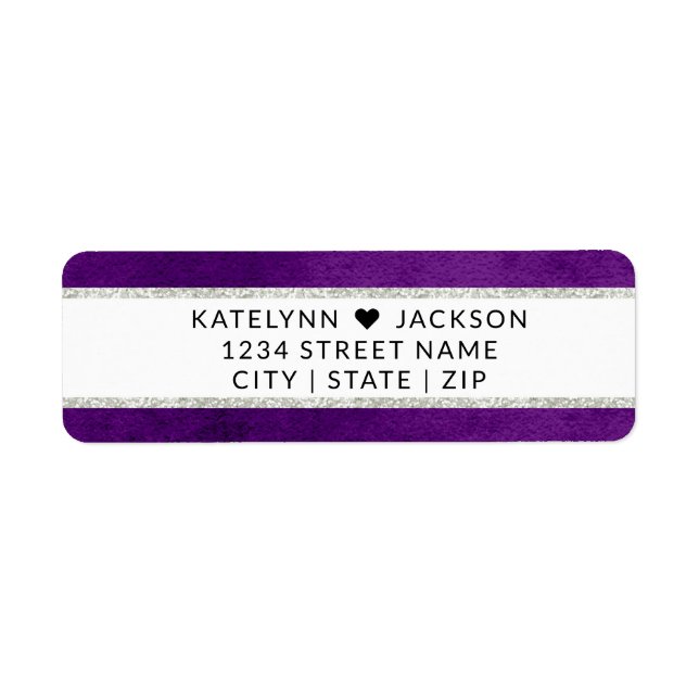 Enchanted Floral Wedding Stationery Return Address Label (Front)