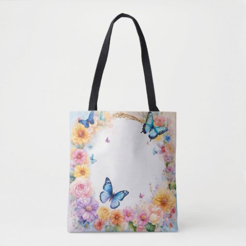 Enchanted Floral Wonderland Tote A Pastel Dream Tote Bag