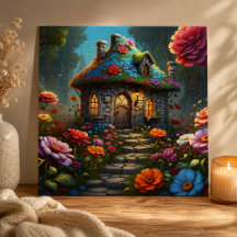 Enchanted Flower Roof Cottage Garden
