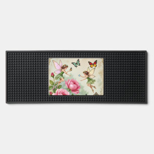 Enchanted Flroral Fairies Garden Bar Mat