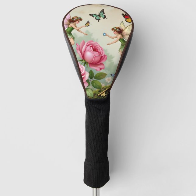 Enchanted Flroral Fairies Garden Golf Head Cover (Front)