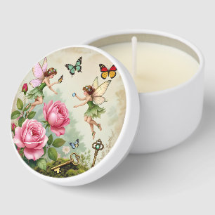 Enchanted Flroral Fairies Garden Mini Candle Favors
