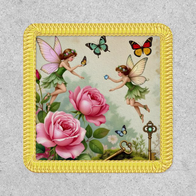 Enchanted Flroral Fairies Garden Patch (Front)