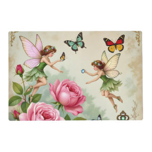 Enchanted Flroral Fairies Garden Placemat