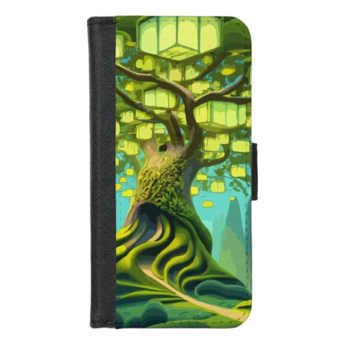  Enchanted Forest A Verdant Oasis in Your Pocket iPhone 87 Wallet Case