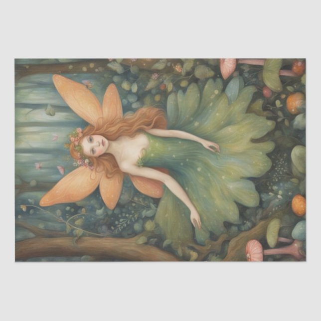 Enchanted Forest: A Whimsical Fairy Tale Decoupage Tissue Paper (Front)