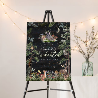 Enchanted Forest Animals Baby Shower Welcome Foam Board