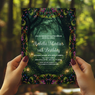 Enchanted Forest Any Occasion Prom Birthday Invitation