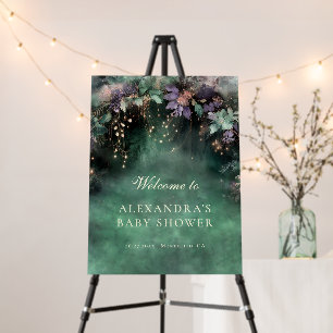 Enchanted Forest Arch Baby Shower Welcome Sign