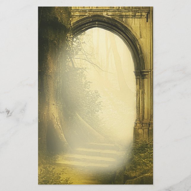 Enchanted Forest Arch Stationery (Front)