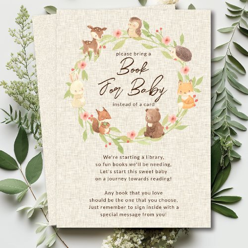 Enchanted Forest Baby Book Card