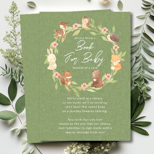 Enchanted Forest Baby Book Card