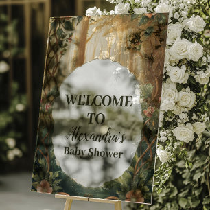 Enchanted Forest Baby Shower Acrylic Sign