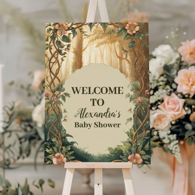 Enchanted Forest  Baby Shower Foam Board (Creator Uploaded)