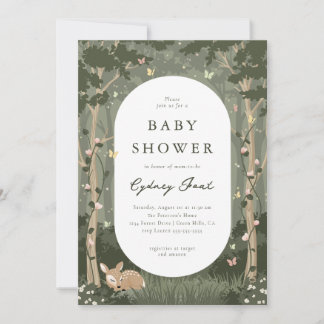 Enchanted Forest Baby Shower Invitation