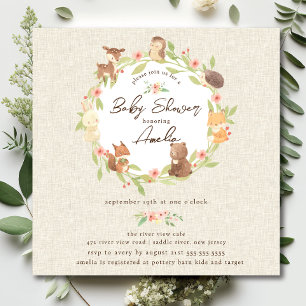 Enchanted Forest Baby Shower Invitation
