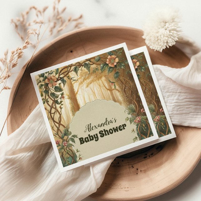Enchanted Forest  Baby Shower Napkins (Creator Uploaded)