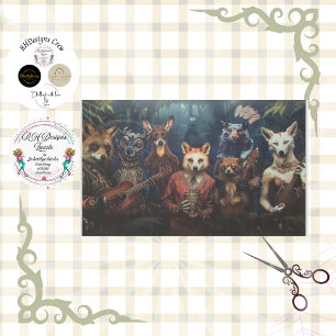 Enchanted Forest Band Decoupage Tissue Paper