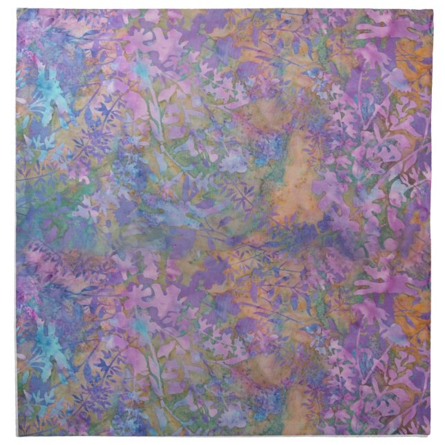 Enchanted Forest Batik Cloth Napkin (Front)