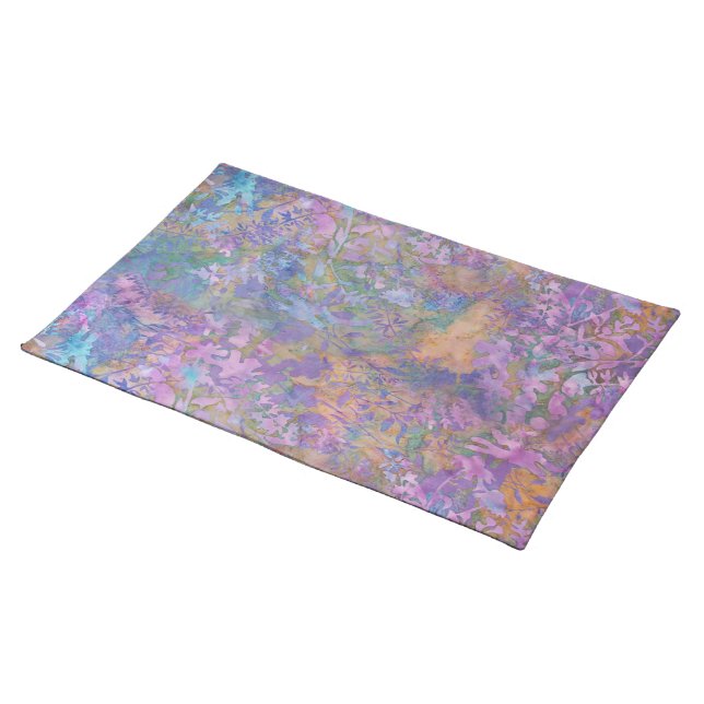 Enchanted Forest Batik Cloth Placemat (On Table)