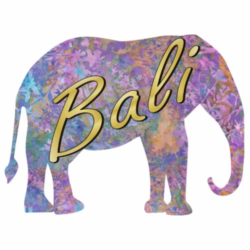 Enchanted Forest Batik Elephant Sculpture