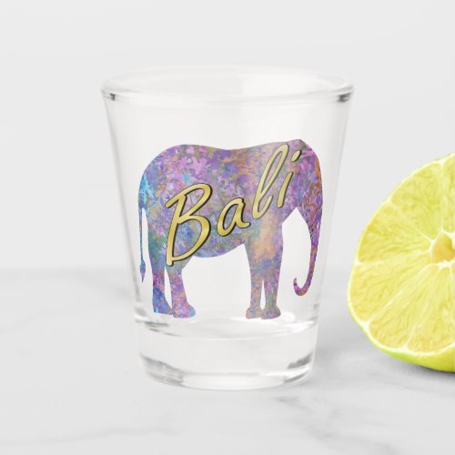 Enchanted Forest Batik Elephant Shot Glass