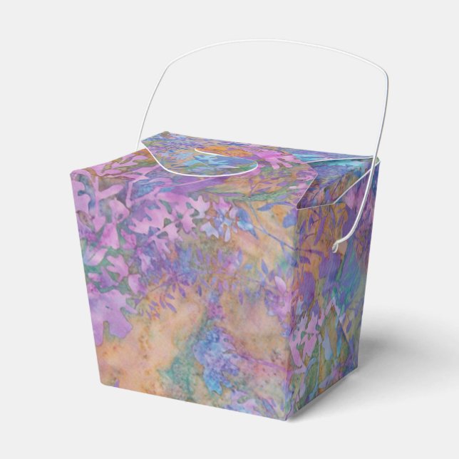 Enchanted Forest Batik Favor Boxes (Front Side)