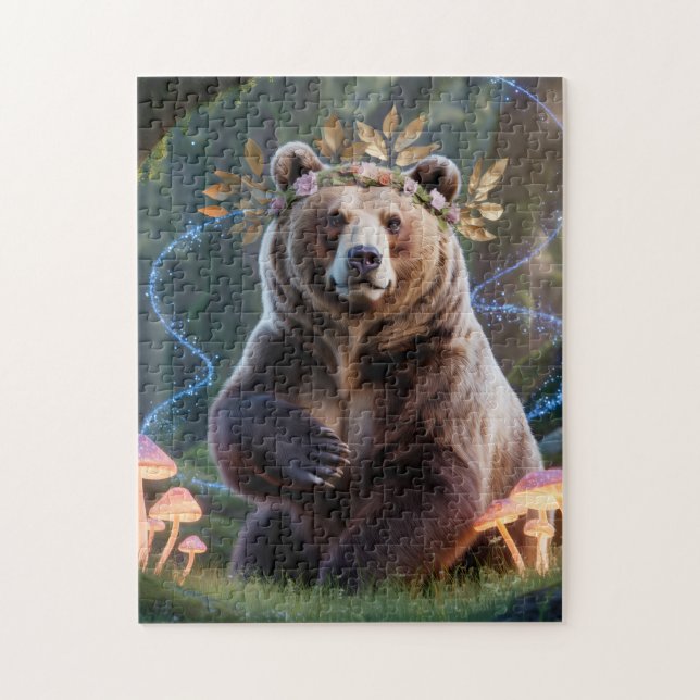 Enchanted Forest Bear Jigsaw Puzzle (Vertical)
