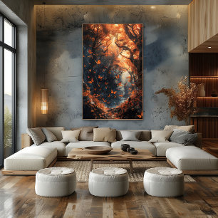 Enchanted Forest: Bicolor Butterfly Wonderland Poster