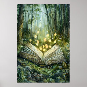 Enchanted Forest Book Of Magic Poster