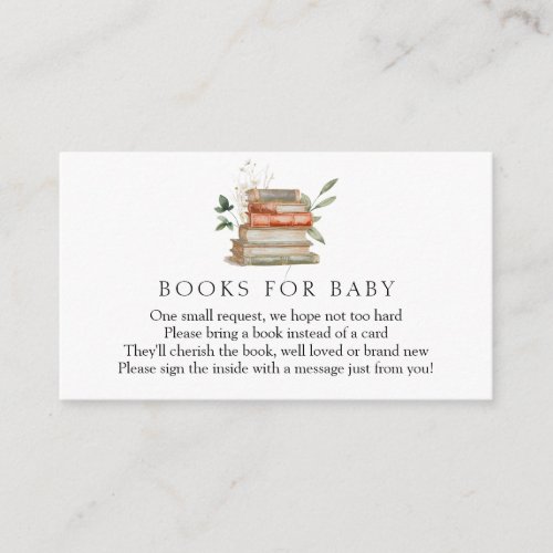 Enchanted Forest Books for Baby insert card