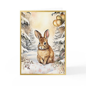 Enchanted Forest Bunny Greetings Card