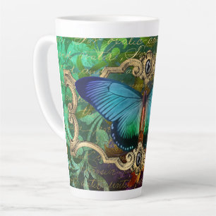 Enchanted Forest Butterfly Latte Mug