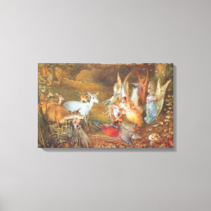 Enchanted Forest by artist John Anster Fitzgerald Canvas Print