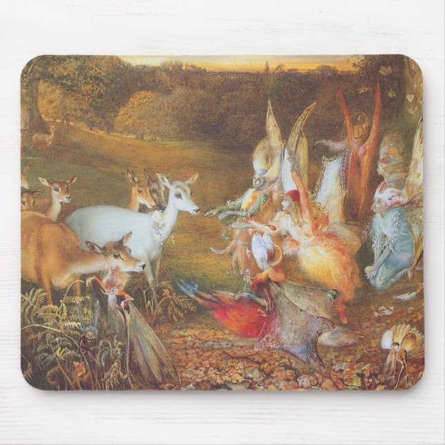Enchanted Forest by artist John Anster Fitzgerald Mouse Pad (Front)