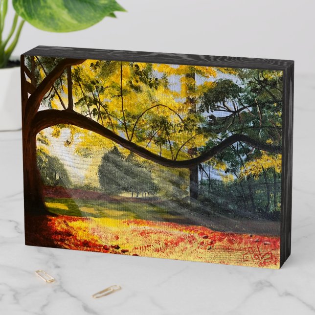 Enchanted Forest, by Gary Poling Wooden Box Sign (In Situ Horizontal)