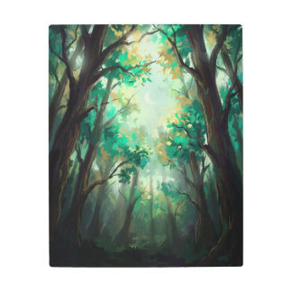 Enchanted Forest Canopy Metal Print