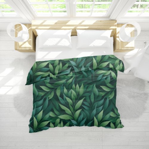 Enchanted Forest Canopy Pattern Duvet Cover