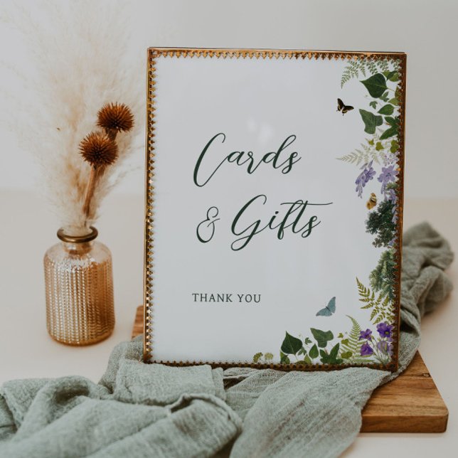 Enchanted Forest Cards and Gifts Wedding Poster (Creator Uploaded)