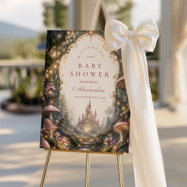 Enchanted Forest Castle Baby Shower Foam Board (Creator Uploaded)