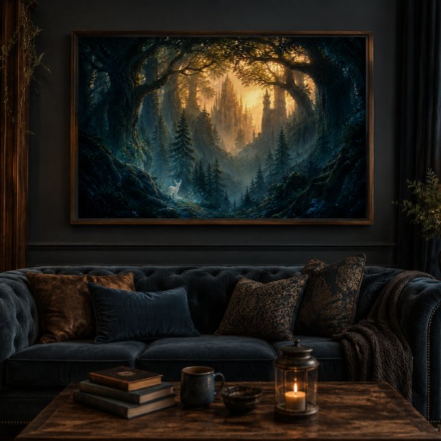 Enchanted Forest Castle Gallery Wrap (Creator Uploaded)