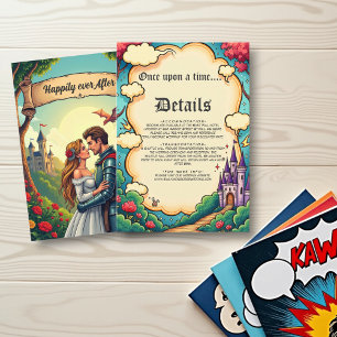 Enchanted Forest Castle Woodland Fairytale Wedding Enclosure Card